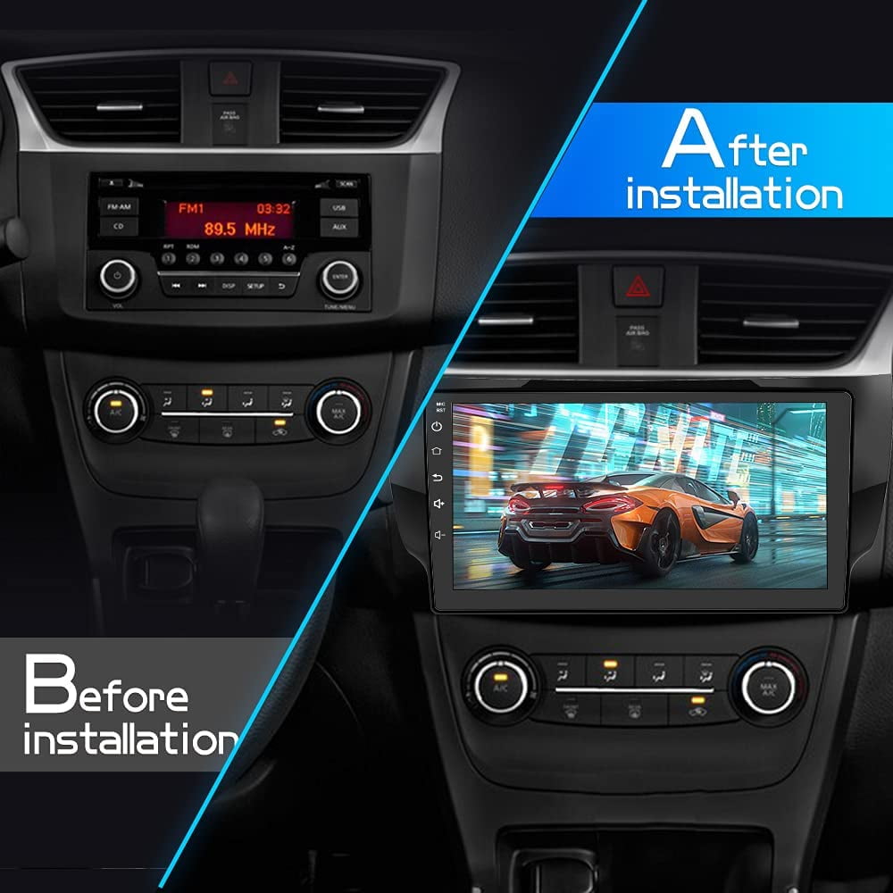 Awesafe Car Radio Stereo for Nissan Sentra 2013 2014 2015 2016 2017,Andriod 12 1GB+32GB with Apple Carplay Android Auto Bluetooth GPS Navigation Wifi