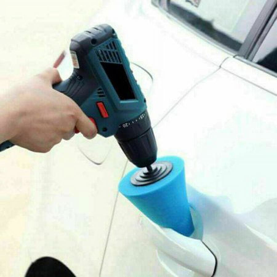 Polishing Sponge,5Pcs Car Polisher Buffing Cone Pads Polishing Ball Pad For Wheel Corner Kit Tool