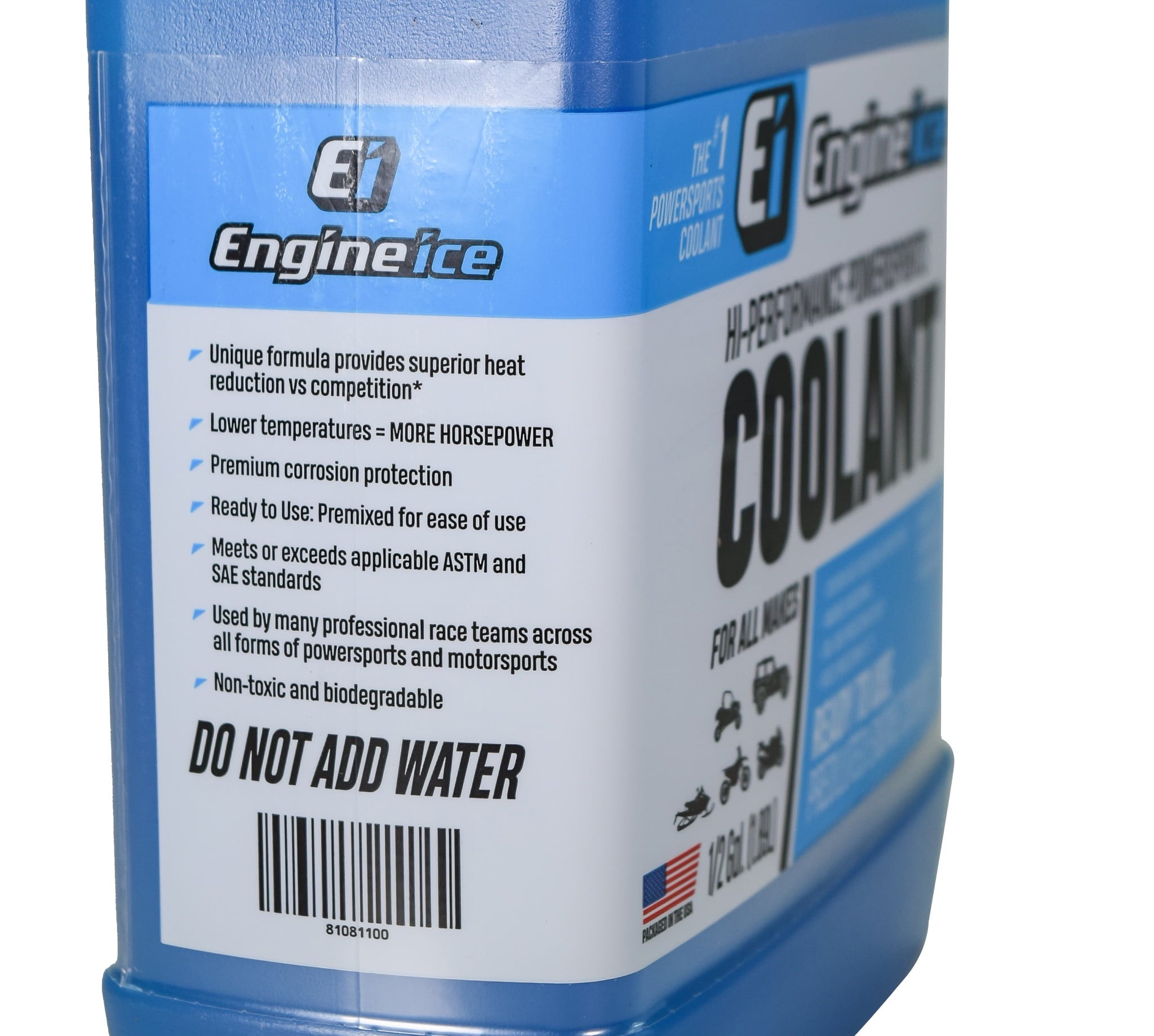 Engine Ice 1/2 Gal Hi-Performance Non-Toxic TYDS008 Coolant 64oz - 4 Pack