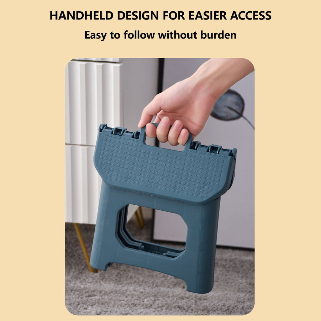 Folding Stool Outdoor Portable Heavy Duty Plastic Non-Slip Chair for Camping Hiking Fishing BBQ Foldable Step Stool Collapsible Stool