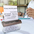 loopsun Portable Shredder,Mini A4 Paper Shredder School Home Manual Receipts Office Cutting Machine
