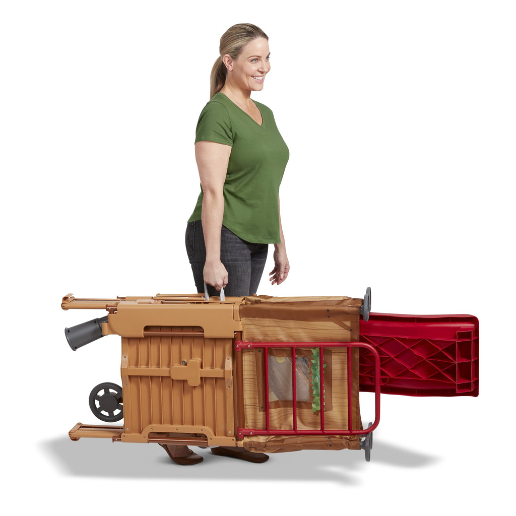 Radio Flyer, Folding Treetop Climber Playset with Slide, for Kids and Toddlers, Ages 2-5 years, Indoor and Outdoor Play