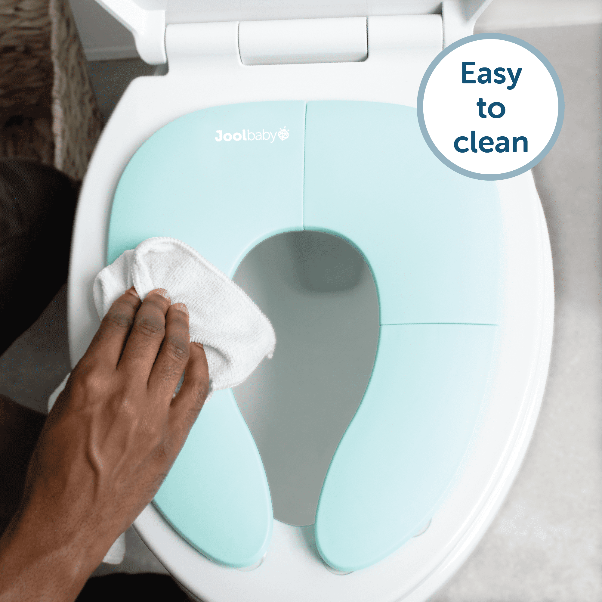 Jool Baby Folding Travel Potty Toilet Training Seat, Aqua