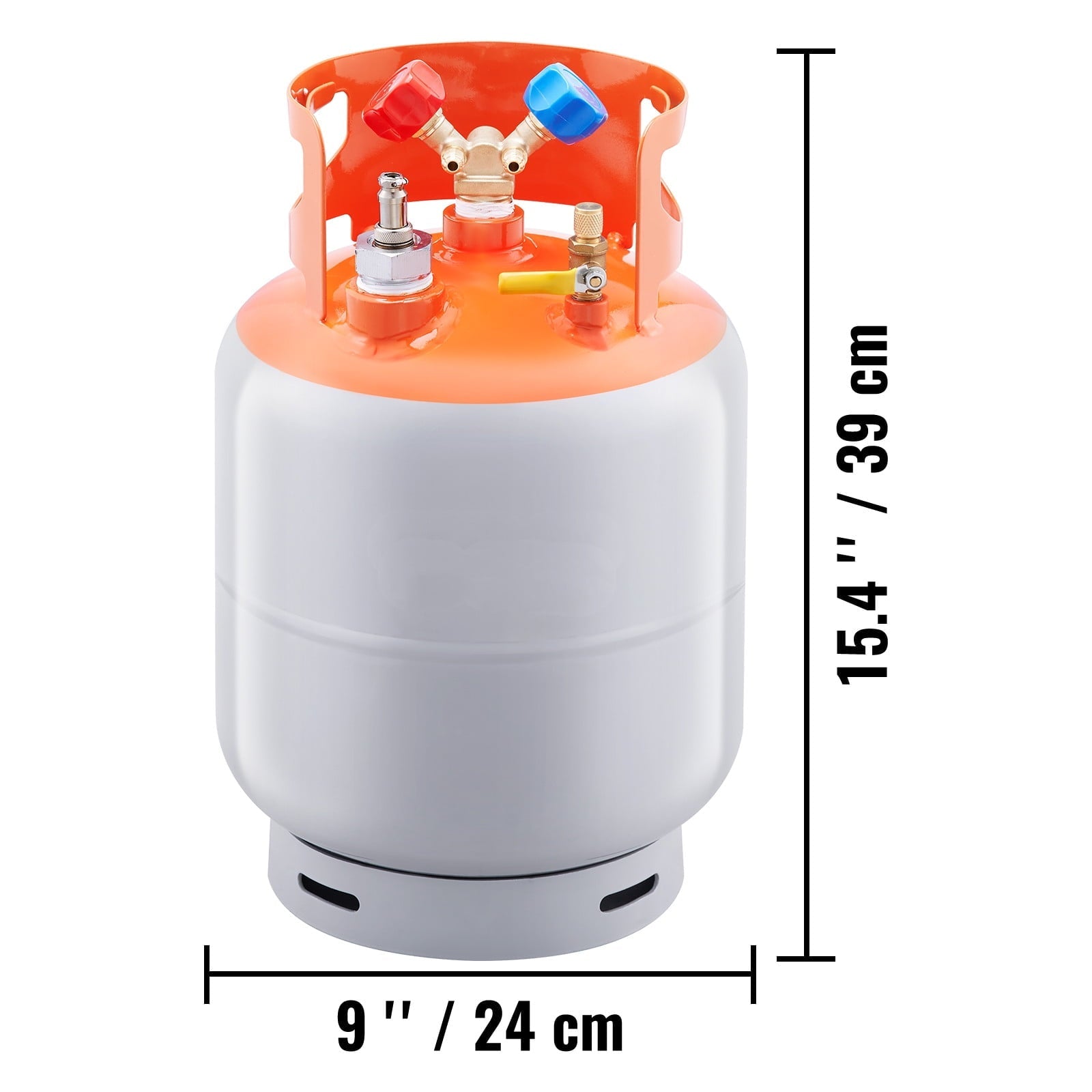 BENTISM Refrigerant Recovery Reclaim 30lb Cylinder Tank with Floating Switch