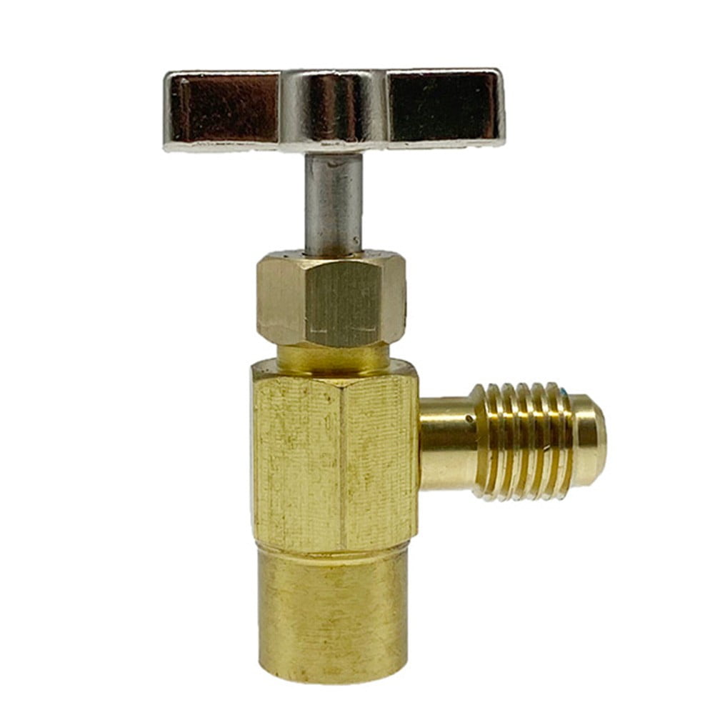 Self Sealing R1234yf A/C Can Tap 1/2" ACME LH 1/4" SAE Male Fit R12 R134a