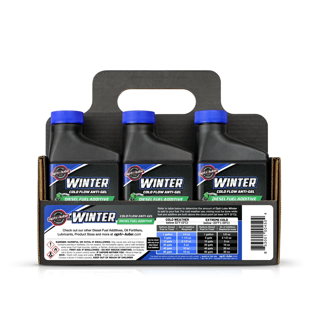 Opti-Lube Winter Formula Diesel Fuel Additive: 8oz 6 pack Treats up to 32 Gallons per 8 oz bottle