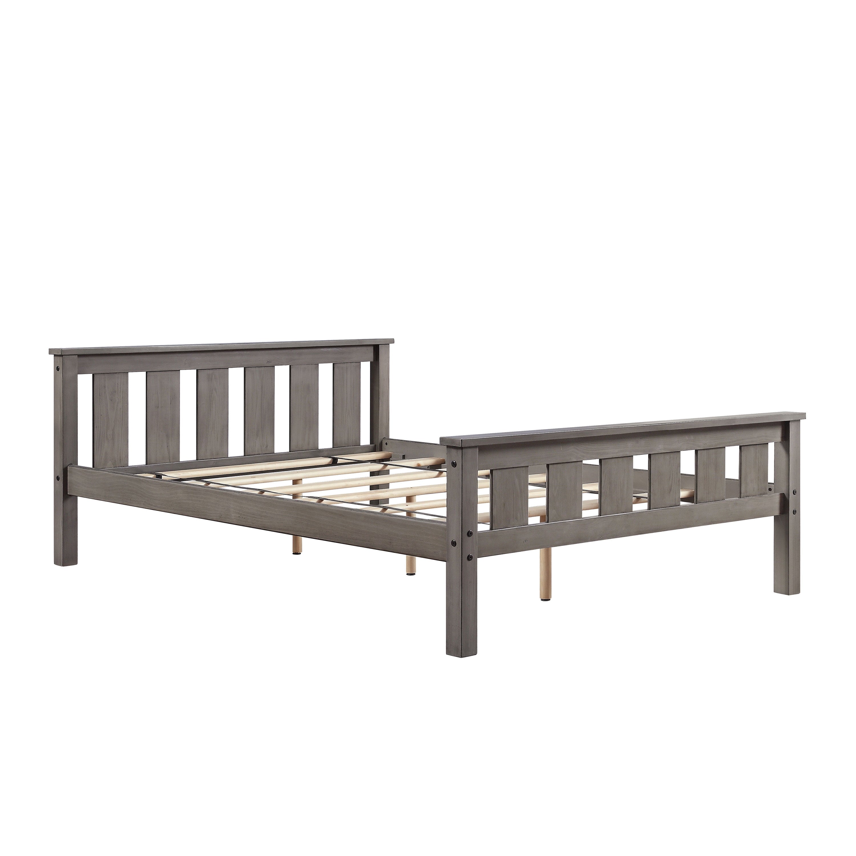 Better Homes & Gardens Kane Wooden Platform Bed, Full Size, Gray