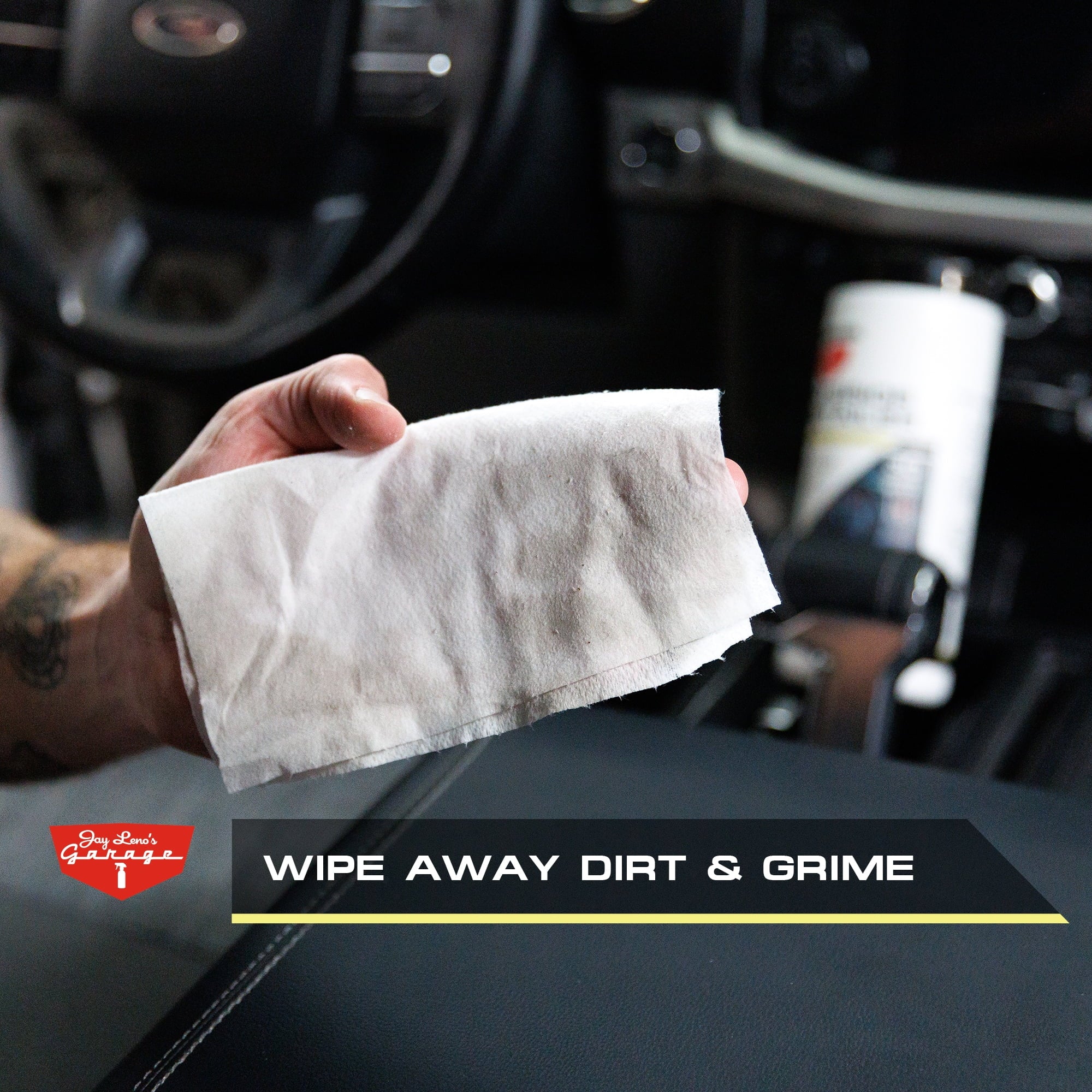 Jay Leno's Garage Interior Detailer Wipes (30 Count) - Clean & Protects Interior Car Surfaces