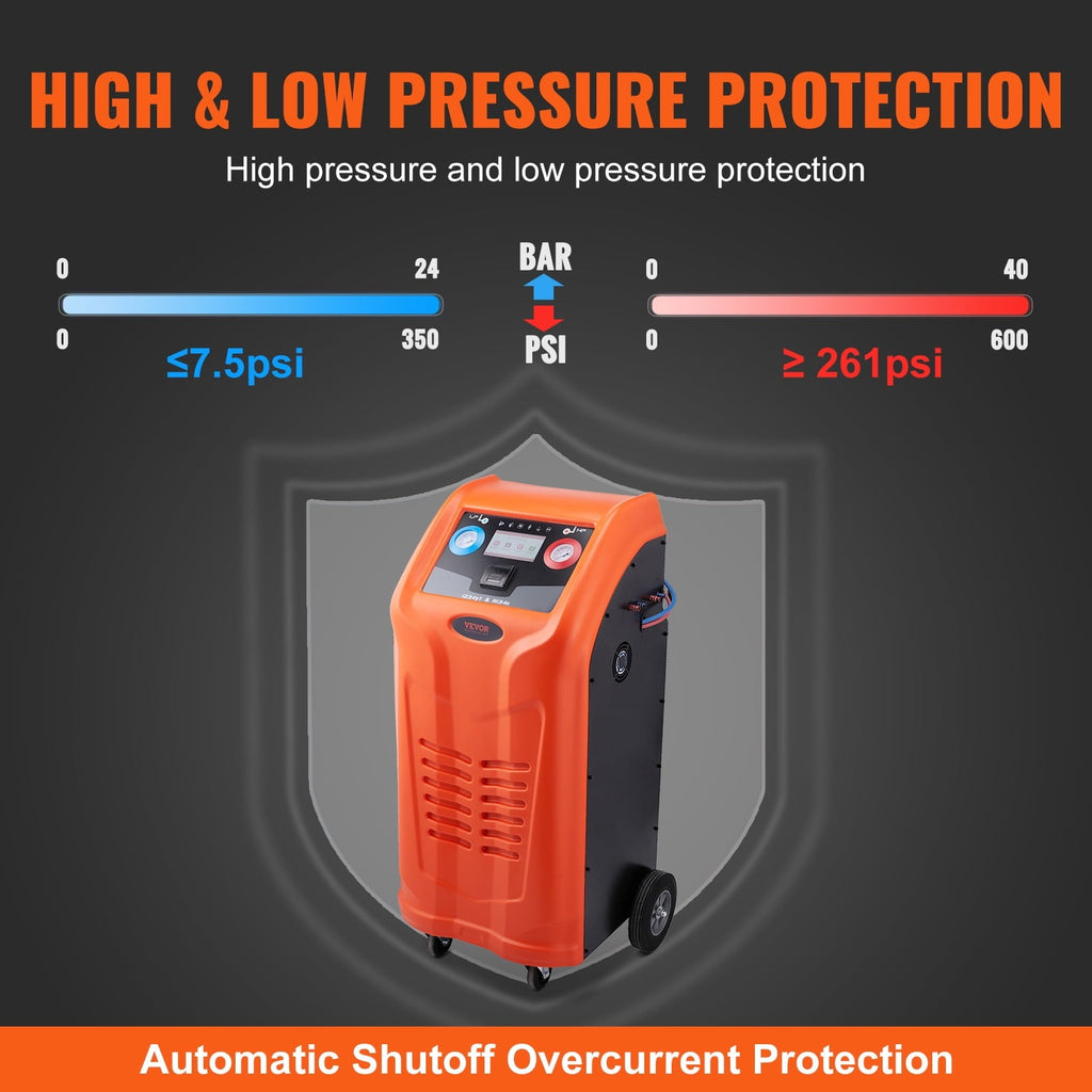 BENTISM Refrigerant Recovery Recharge Machine Fully Automatic for R134a & R1234yf