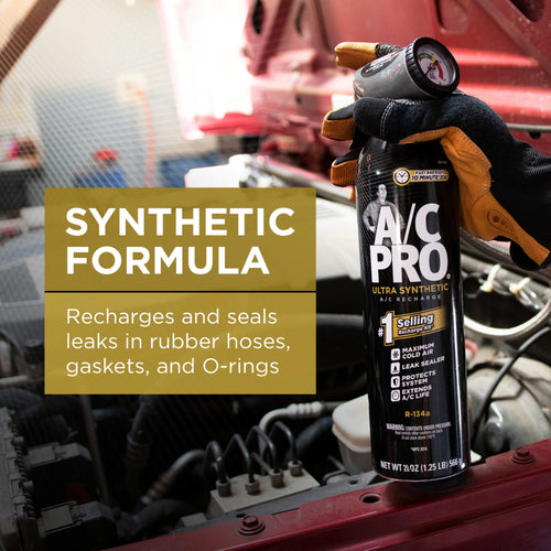 A/C Pro ACP-100 Ultra Synthetic R-134a Car Refrigerant Kit - 20 OZ