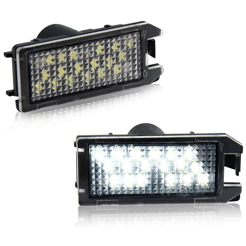 2X White Led License Plate Light For Jeep Grand Cherokee 2014-2020