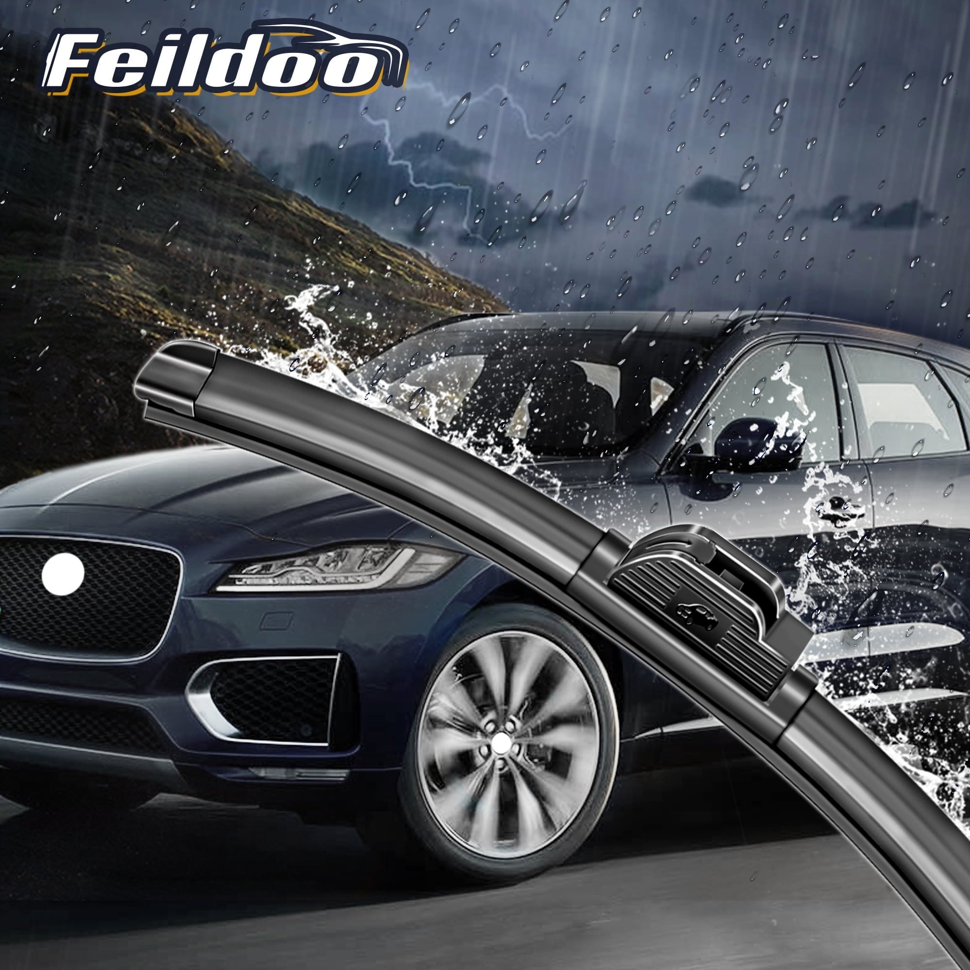 Feildoo 26"+16" Windshield Wiper Blades Fit For Toyota Celica 2001 26 Inch +16 Inch Premium Hybrid replacement for car front window windscreen, Set of 2