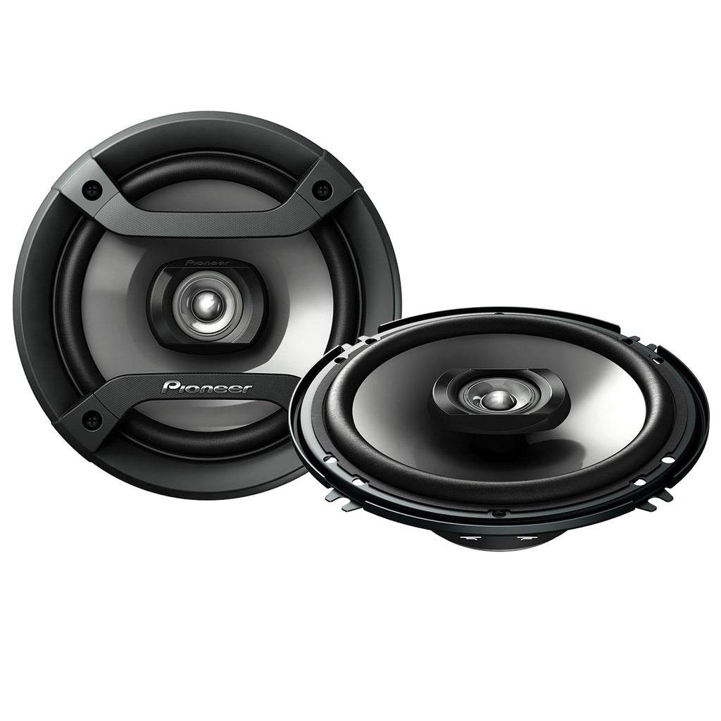 2 Pairs (QTY 4) of Pioneer TS-F1634R 6.5" 100 Watt Max Power 2-Way Slim Mount Car Audio Speakers