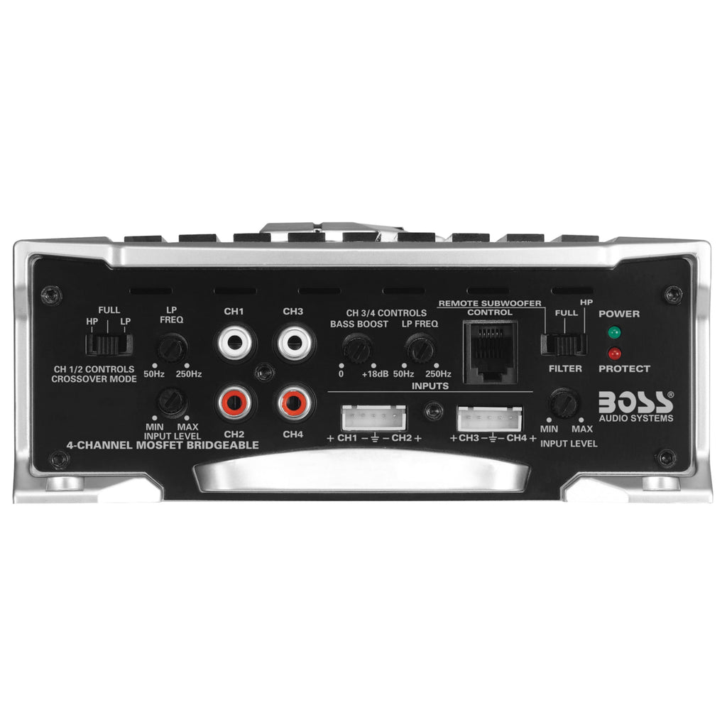 BOSS Audio Systems AR1600.4 4 Channel Car Amplifier, 1600 Watts, Mosfet Power