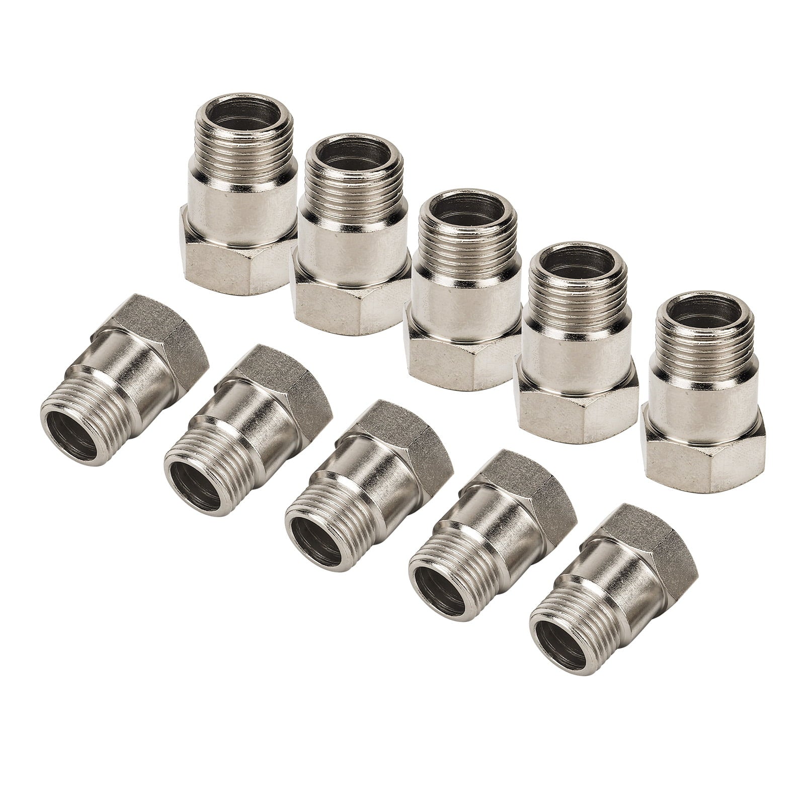 3mirrors 02 Sensor Extension Car Cel Fix Check Engine Light Adapter Oxygen M18X1.5 32mm 1.25in, 10-Pack Fits select: 2011-2018 FORD F150, 2013-2018 NISSAN ALTIMA