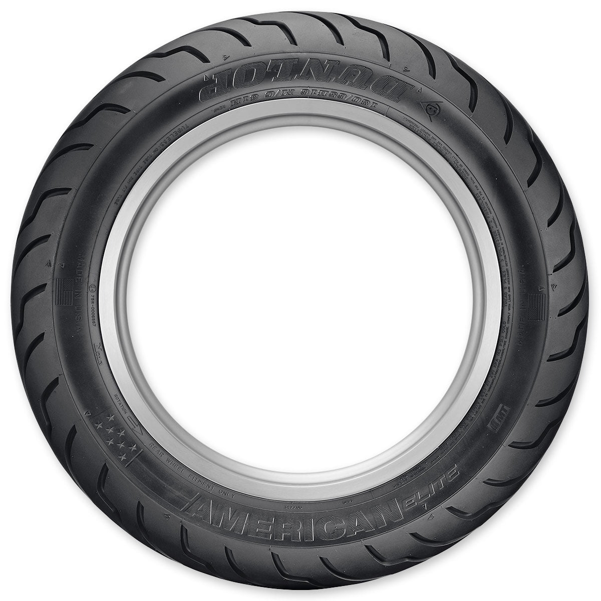Dunlop American Elite Rear Motorcycle Tire 180/65B-16 (81H) Black Wall