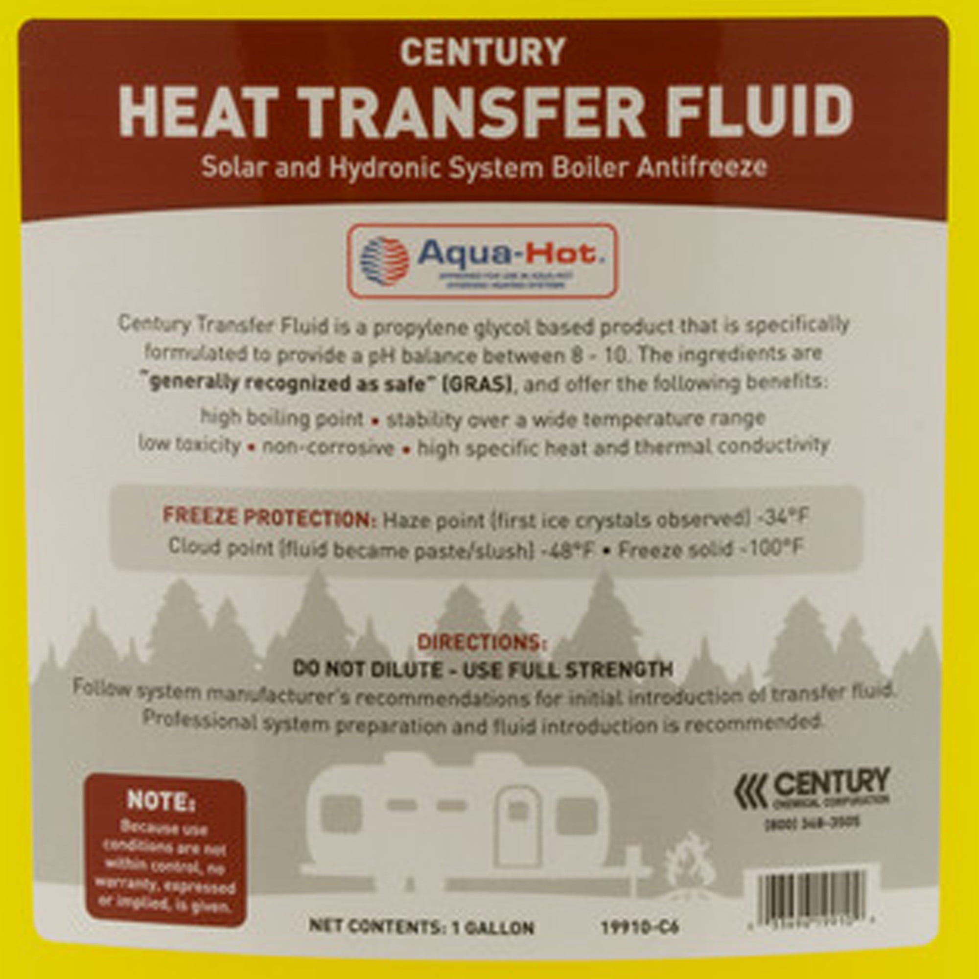 Century Boiler Antifreeze for w/ Aqua Hot Heating Systems, Non-Toxic