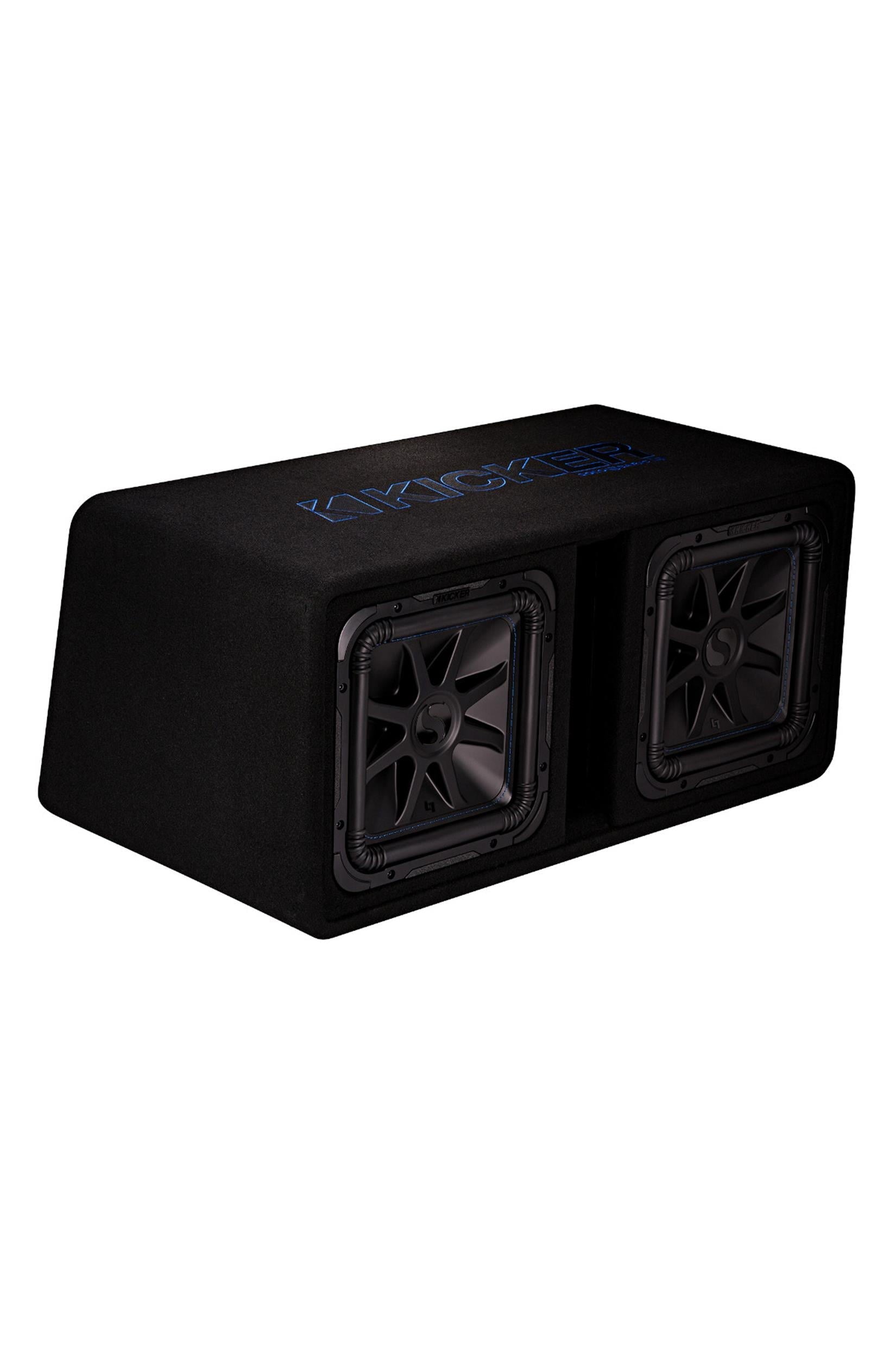 Kicker 44DL7S122 Dual 12" L7S 2-Ohm Loaded Vented Subwoofer Enclosure