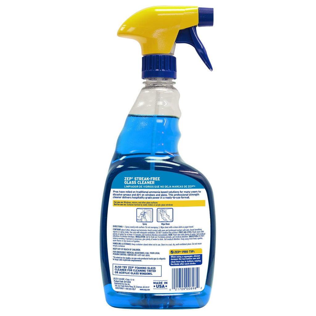 Zep Commercial Ready-to-Use Glass Cleaner, 32 oz