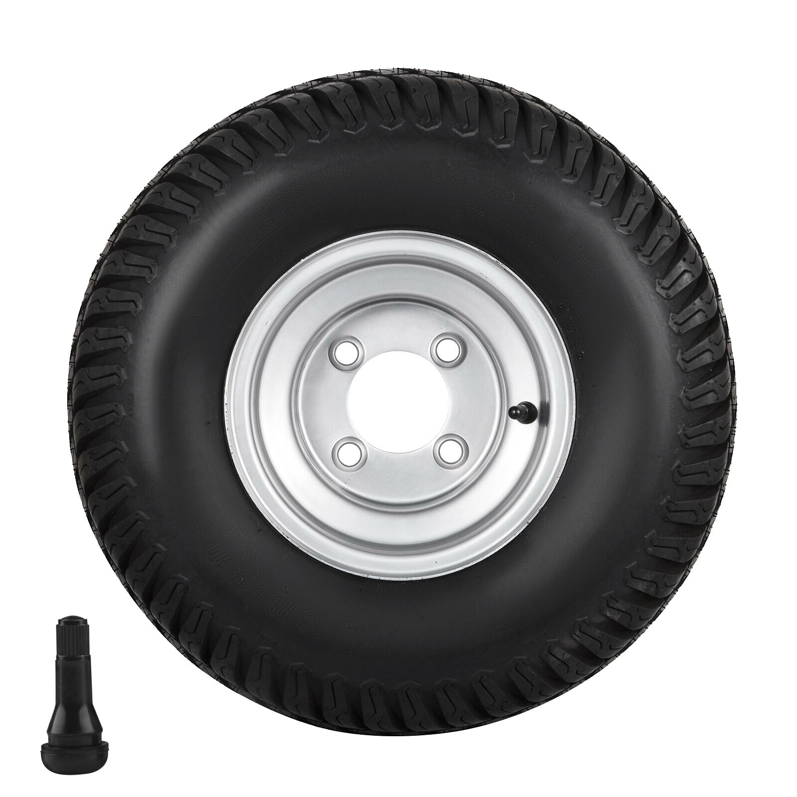 VEVOR Cart Go Kart 4 Ply Tires Rim Wheel Assembly 1040lb Capacity Cart Wheels 18X9.5-8 Golf Tires, Set of 2