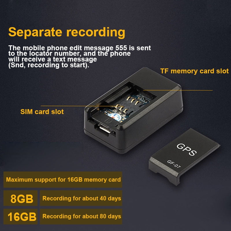 Mini GPS Tracker Compact & Portable Real Time Tracking Device  GPS Tracker  for Vehicles Car Kids Elderly Dogs & Motorcy