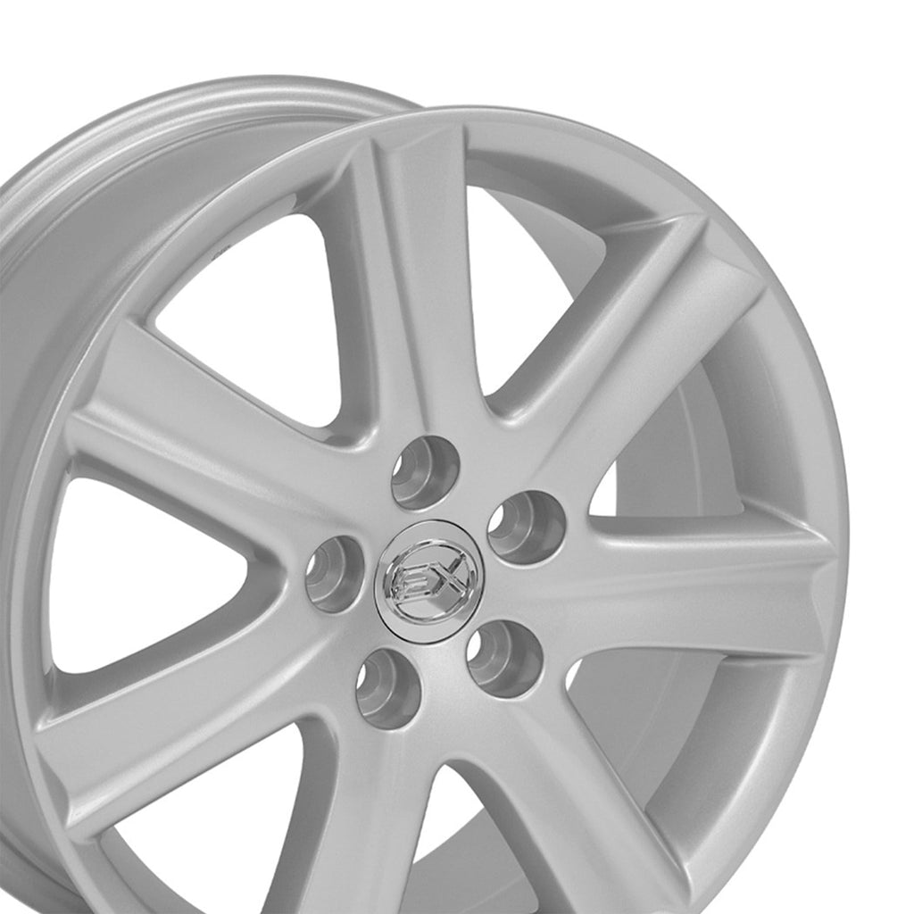 OE Wheels LX12 17x7in Silver Wheel Rim for Lexus ES, GS, RX, & SC Series