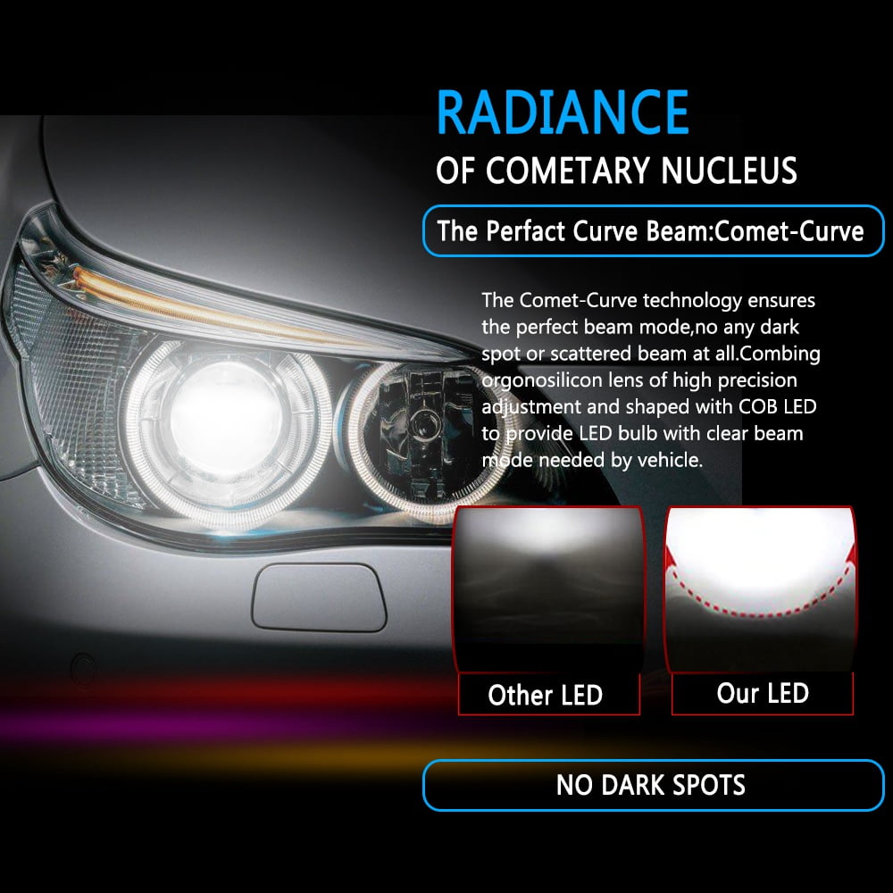 For Kia Optima 2011 2012 2013 Led Headlight Bulbs High Beam 6000K White 7600LM