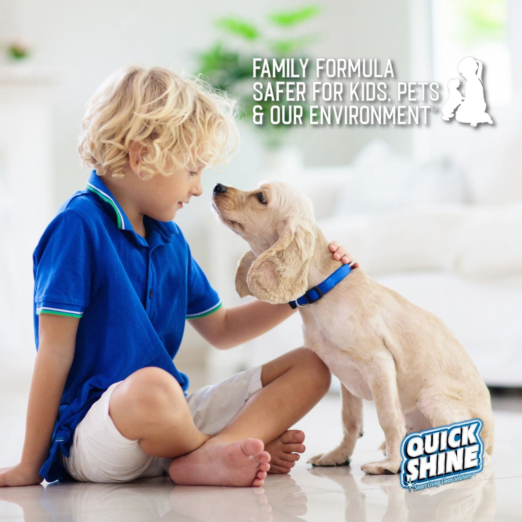 Quick Shine Liquid High Traffic Hardwood Floor Luster, 27 fl. oz., Household Floor Cleaner & Polish
