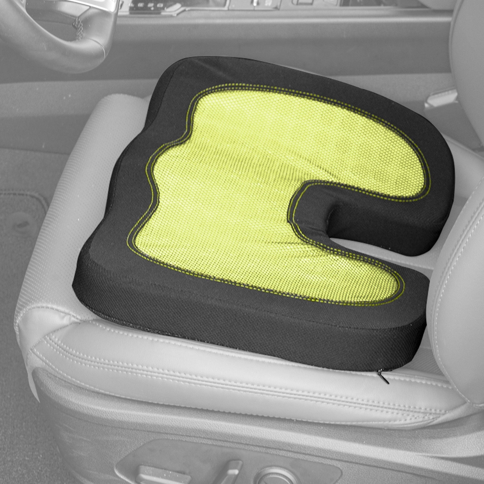 FH Group Memory Foam Seat Cushion - Tailbone Cushion - Cushion for Car, Work, and Home