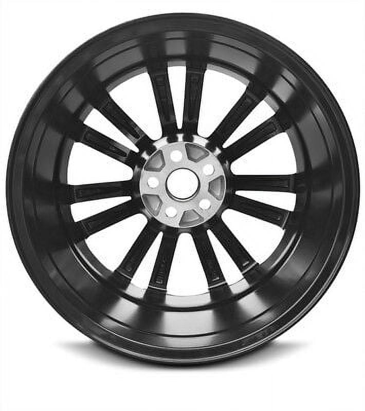 Rim for 2014-2016 Toyota Corolla 17x7 Inch Black Machine Face (Diamond Cut) Aluminum Rim - OE Direct Replacement - Wheel Direct Fit