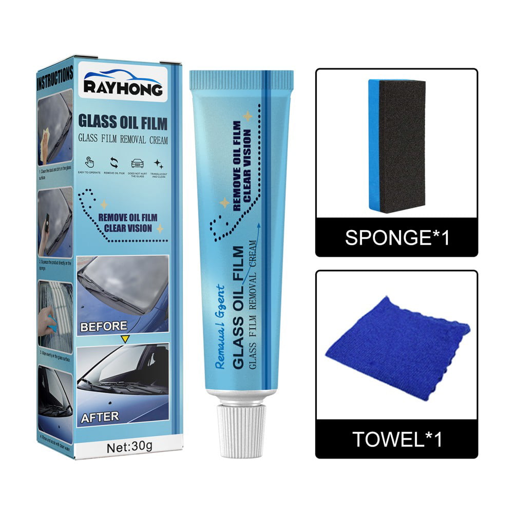Car Cleaner Glass Oil Film Remover Windshields Cleaning Liquid 30g
