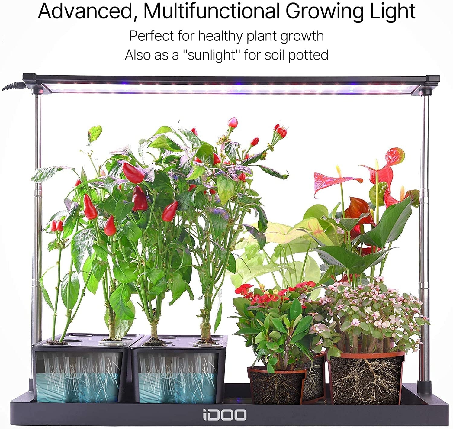iDOO 20 Pods Hydroponics Growing System, Indoor Herb Garden Planter, Germination Starter Kit