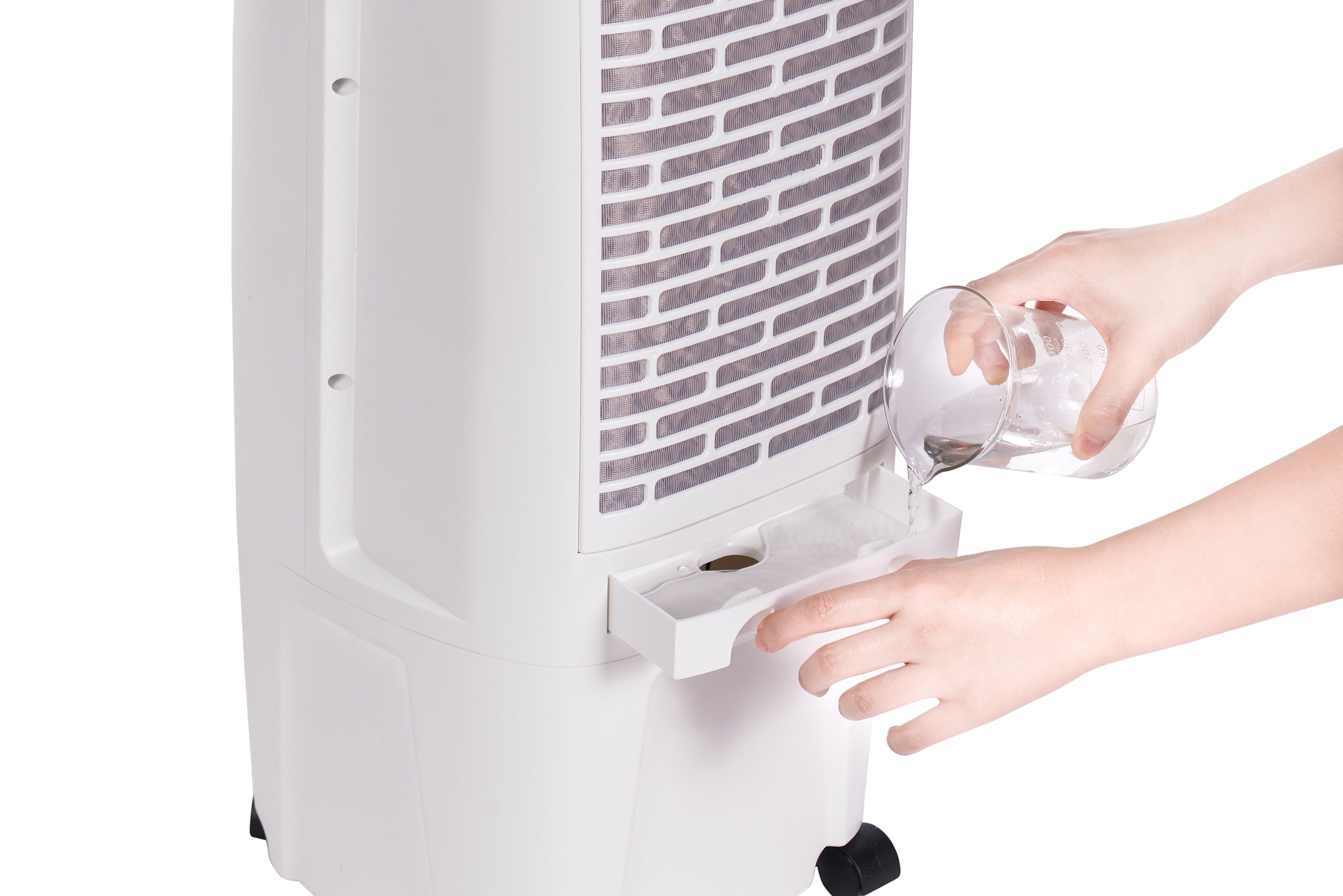 Honeywell Portable Evaporative Cooler with Fan, Humidifier & Remote, 29.6" TC10PEU, White