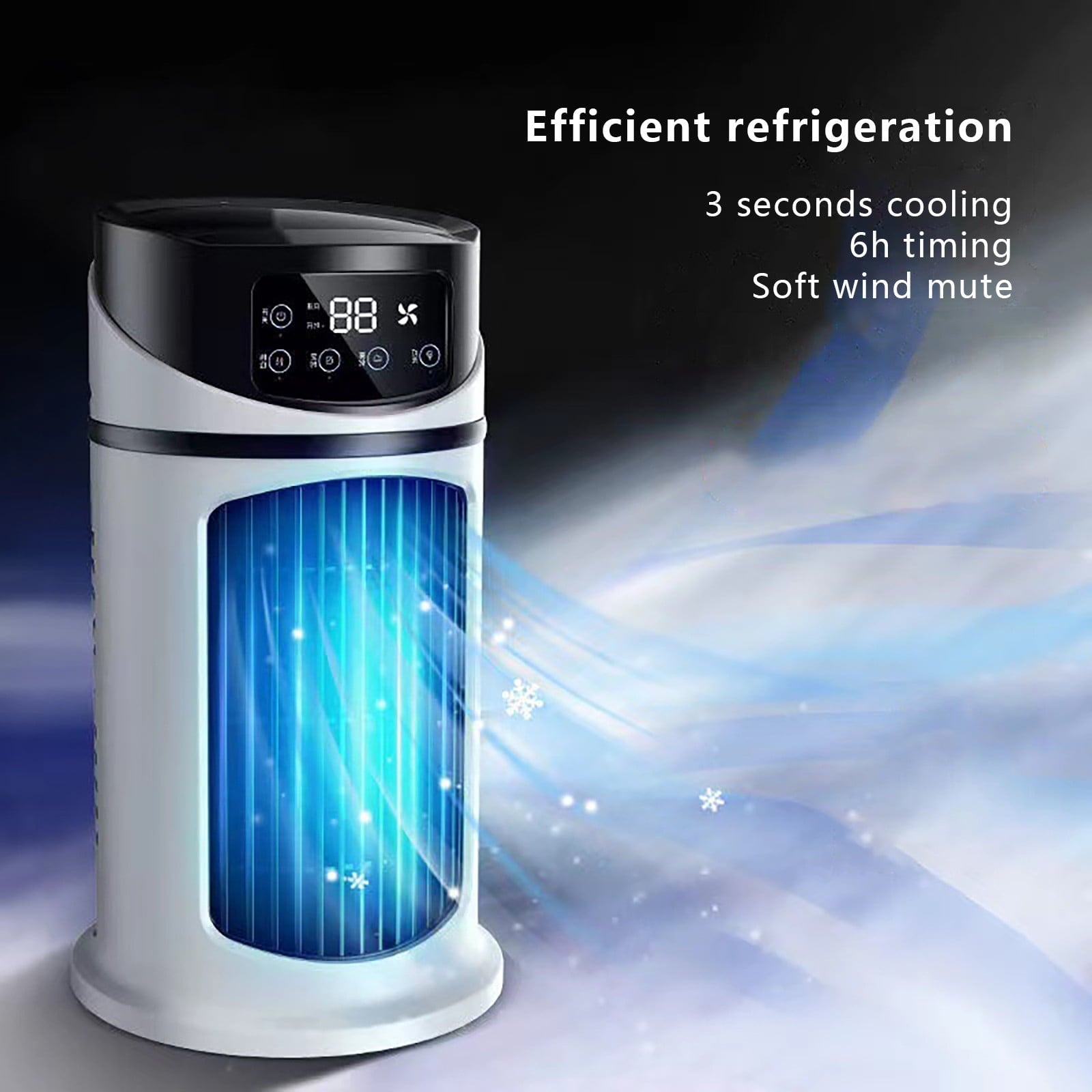 Vikakiooze Promotion on sale! Mini Air Cooler Desktop USB Small Air Conditioner Household Dormitory Fan/air conditioner portable for room