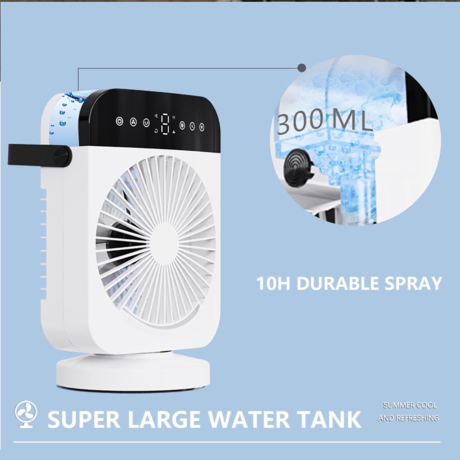 Wmkox8yii USB Mini Refrigeration Air Conditioner Household Small Air Cooler Portable Mobile Humidification Desktop Water-cooled Electric Wind