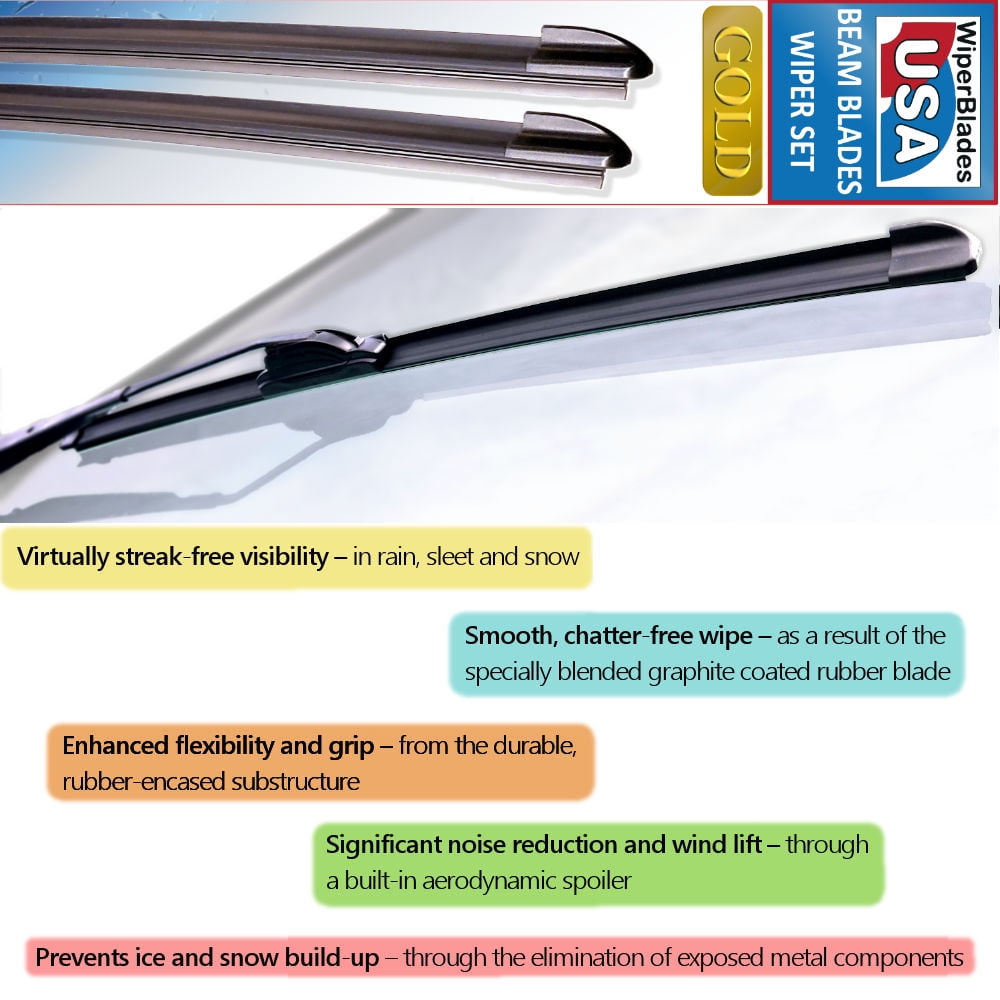 2007 Saturn Sky Beam Wiper Blades Wipers WBUSA (Set of 2)