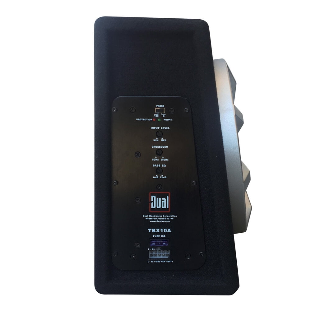 Dual Electronics TBX10A 10-inch, Enclosed Subwoofer with Built-in 300 Watt Amplifier