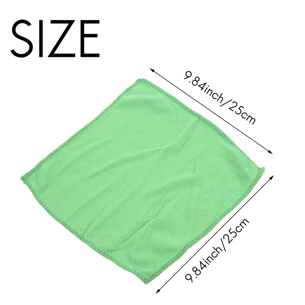 Winyuyby 10pcs Practical Soft New Car Wash Towel Cleaning Duster Auto Detailing Green Microfiber Green