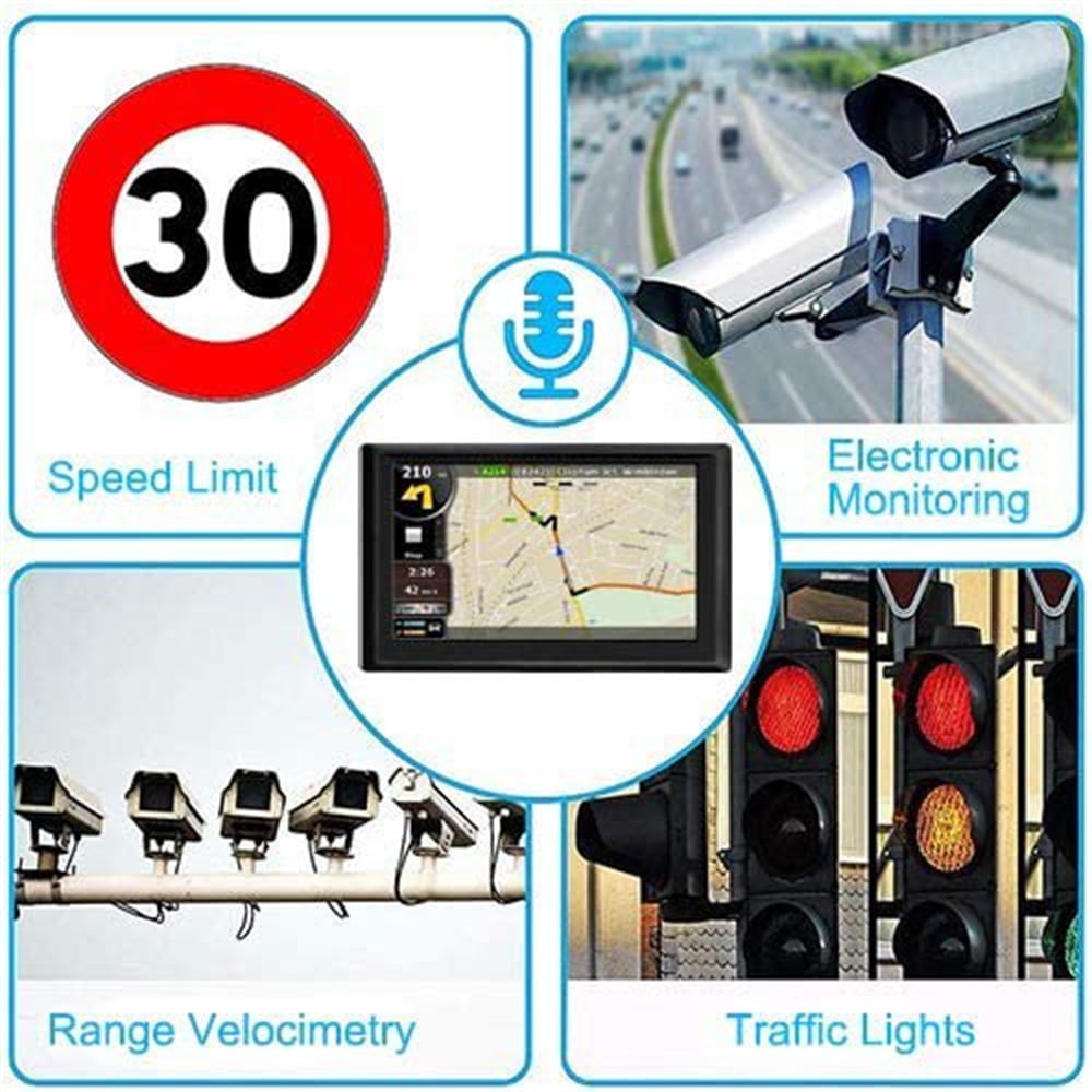 GPS Navigation for Car,5 Inch HD Touchscreen 8GB+128M Vehicle GPS Navigator System,With Voice Guidance and Speed Warning Turn Direction Reminding,Lifetime Free Map Updates