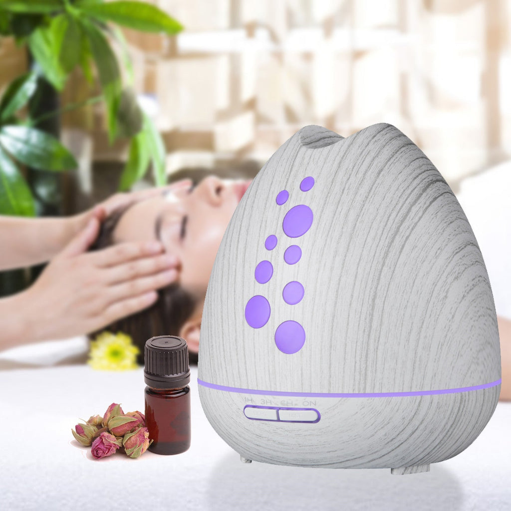 TGE Unique 400ML Essential Oil Diffuser Humidifier Bluetooth Music Speaker with Remote 7 Color LED Lights Auto Shut-off