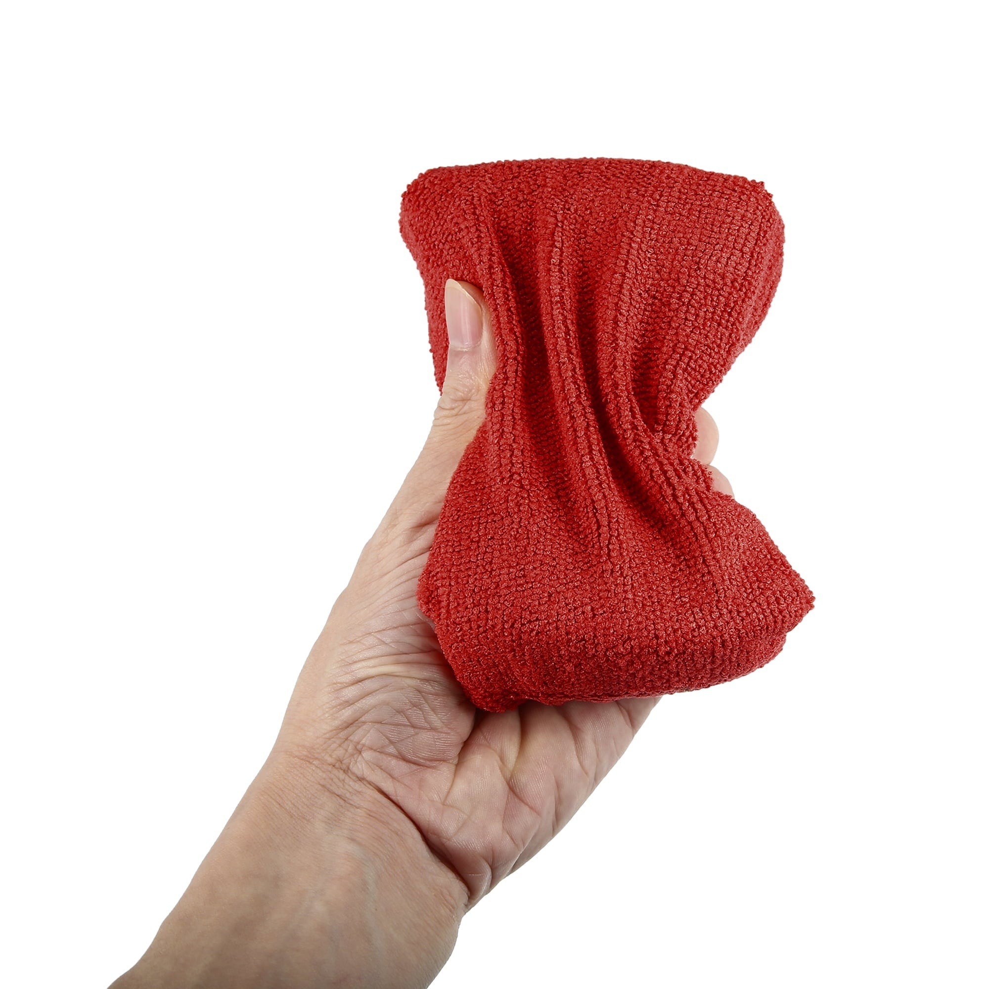 Unique Bargains 4pcs Red Microfiber Detailing Applicator Sponges for Applying Wax Car Wash Dirt Washing Tool