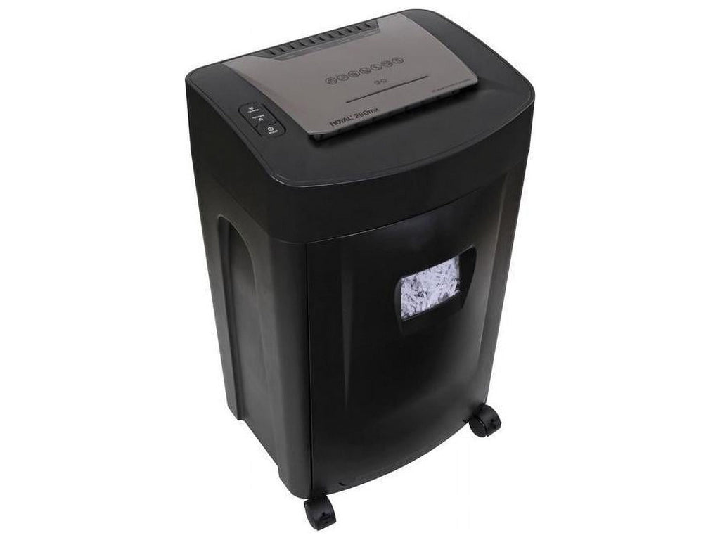 Royal 260MX Paper Shredder - Non-continuous Shredder - Cross Cut - 20 Per Pass - for shredding Paper, CD, DVD, Credit Card, Staples - 8.75" Throat - 1 Hour Run Time - 40 Minute Cool Down Time - 8