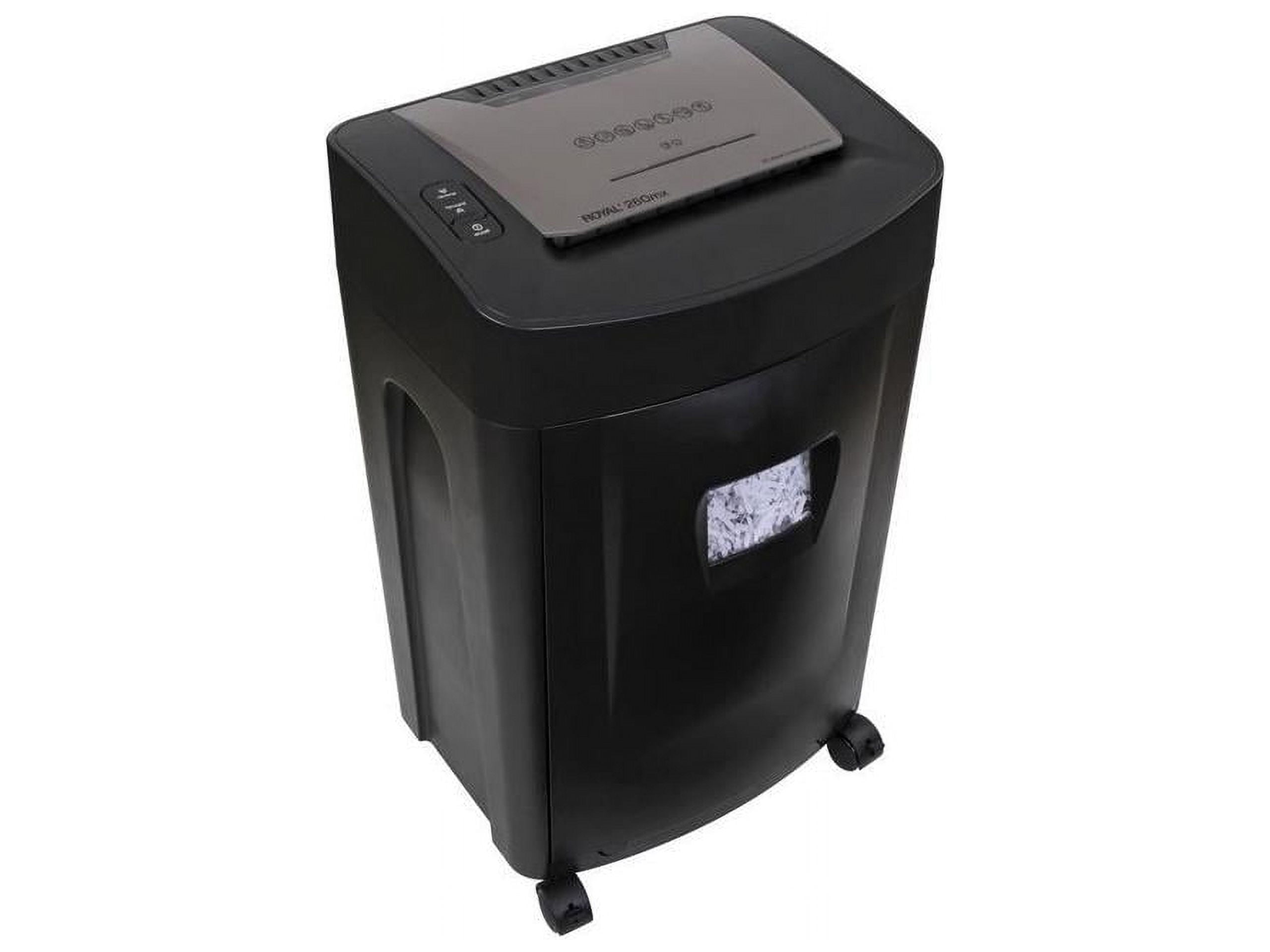 Royal 260MX Paper Shredder - Non-continuous Shredder - Cross Cut - 20 Per Pass - for shredding Paper, CD, DVD, Credit Card, Staples - 8.75" Throat - 1 Hour Run Time - 40 Minute Cool Down Time - 8