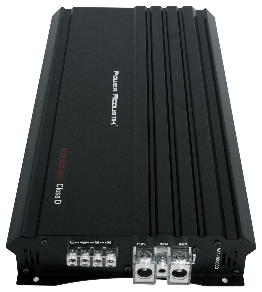 Power Acoustik VA1-10000D 10,000 Watt Mono Amplifier Class D Car Audio 1-Ohm Amp
