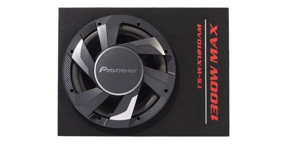 Pioneer TS-WX1210AM 12” 1300W Built-in Class-D Amp Ported Enclosure Subwoofer Bundle