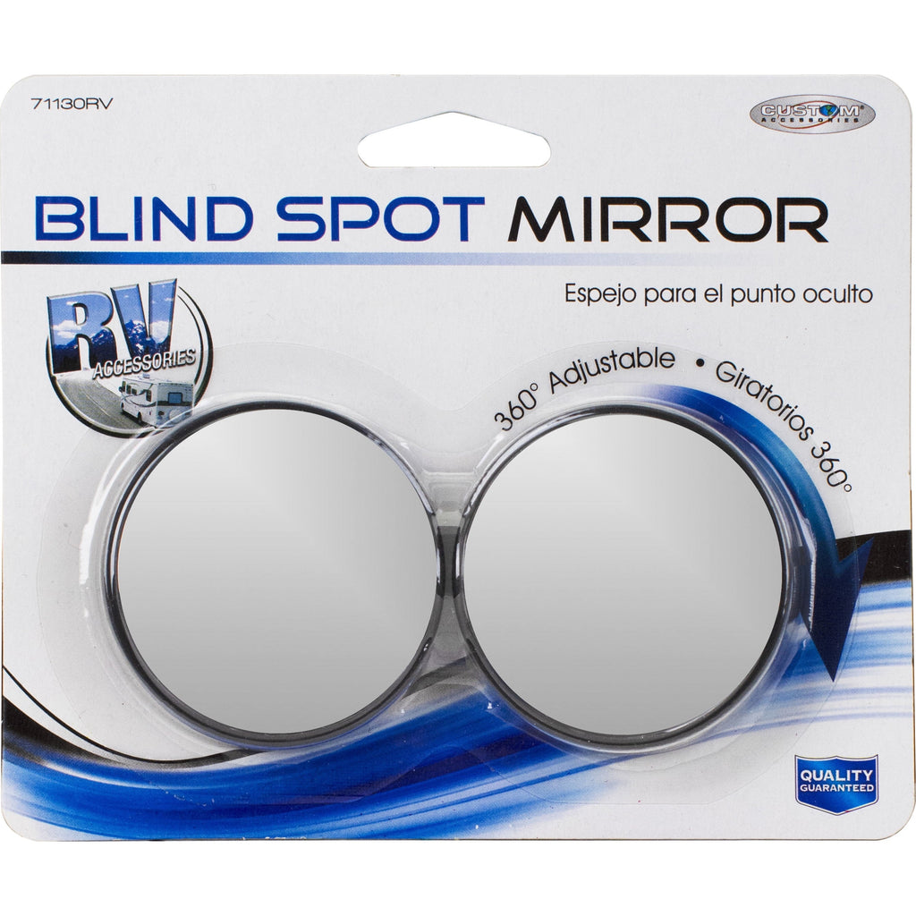 Auto Drive Small Blind Spot Mirrors Pack of 2, Universal Fit Black, 71130WDI