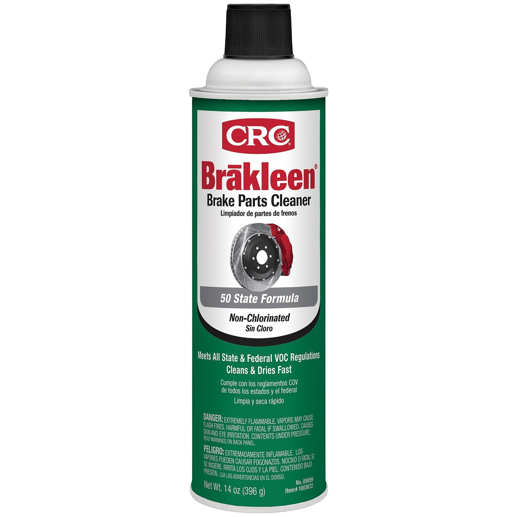 CRC Brakleen Non-Chlorinated Brake Part Cleaner 50 State Formula, 14oz