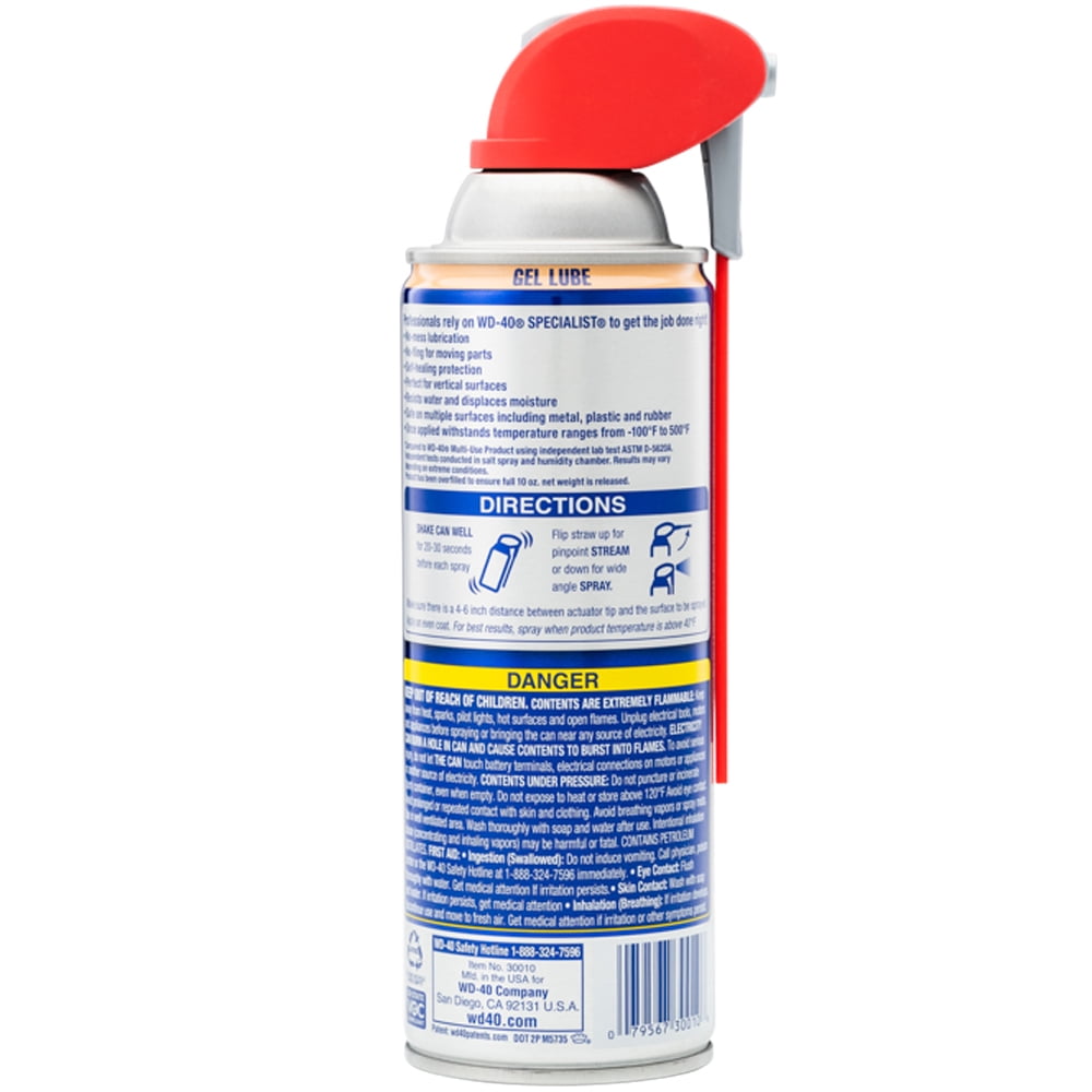WD-40® Specialist® No-Drip Gel Lubricant, 10 Oz