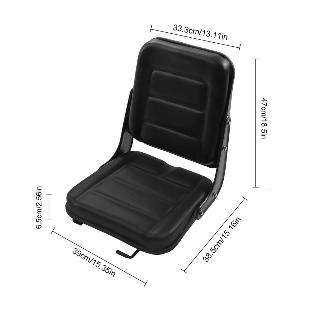 Miumaeov Universal Forklift Seat Tractor Suspension Seat Universal Lawn Mower Truck Seat Heavy Small Mechanical Seat Replacement for Excavators Trenchers Aerial Lifts
