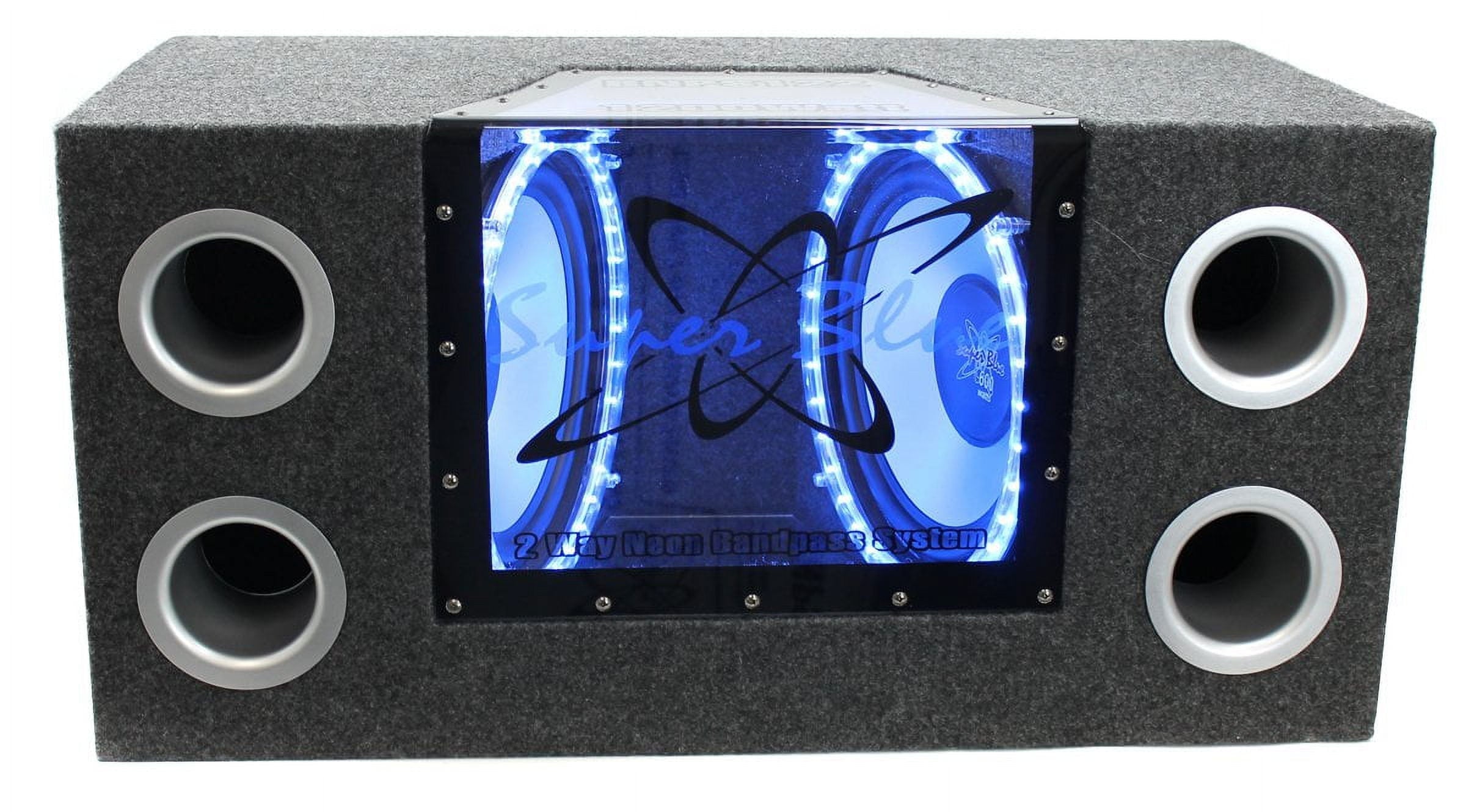 PYRAMID BNPS102 10" 1000W Subwoofer Enclosure Subs Box + Audiopipe Amplifier Amp